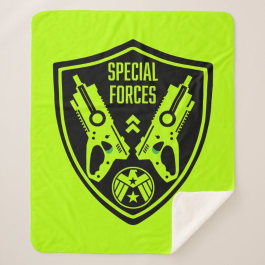 Kinder Speelgoed Dart Pistool Battle Sherpa Deken (Voorkant)