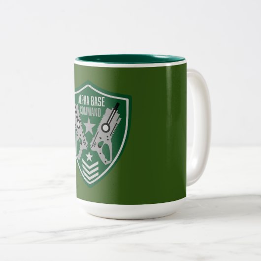 Kinder Speelgoed Dart Pistool Battle Tweekleurige Koffiemok (Voorkant rechts)