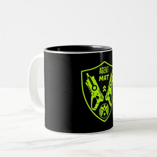 Kinder Speelgoed Dart Pistool Battle Tweekleurige Koffiemok (Voorkant links)