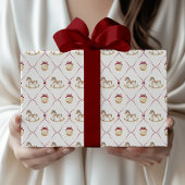 Kinder Speelgoed Inpakpapier Schommelpaard Cadeaup