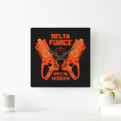 Kinder Speelgoed Pistool Battle Accessoires Vierkante Klok (Huis)