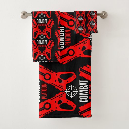Kinder Speelgoed Pistool Battle Christmas Bad Handdoek (Insitu)