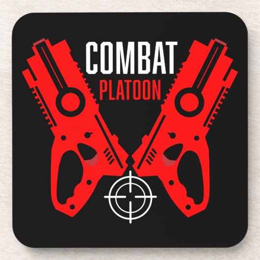 Kinder Speelgoed Pistool Battle Christmas Bier Onderzetter (Voorkant)