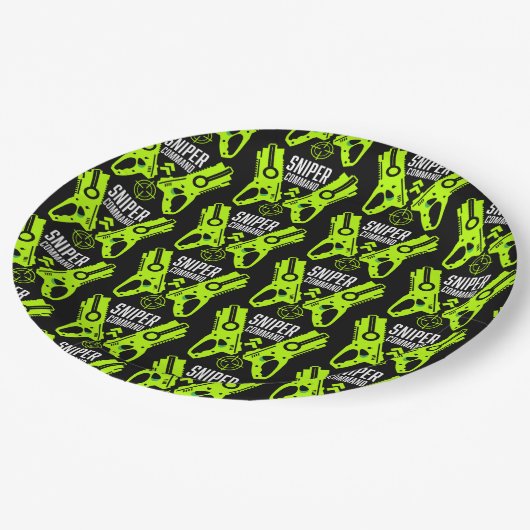 Kinder Speelgoed Pistool Battle Christmas Papieren Bordje (Gekanteld)