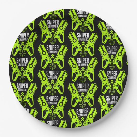 Kinder Speelgoed Pistool Battle Christmas Papieren Bordje (Voorkant)