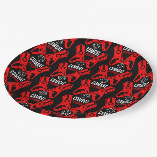 Kinder Speelgoed Pistool Battle Christmas Papieren Bordje (Gekanteld)