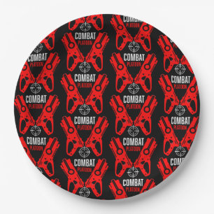 Kinder Speelgoed Pistool Battle Christmas Papieren Bordje