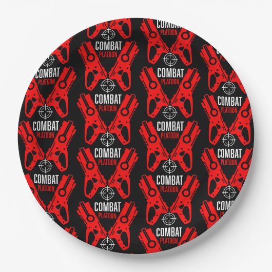 Kinder Speelgoed Pistool Battle Christmas Papieren Bordje (Voorkant)