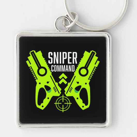 Kinder Speelgoed Pistool Battle Christmas Sleutelhanger (Voorkant)