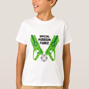 Kinder Speelgoed Pistool Battle Kerst en Verjaarda T-shirt