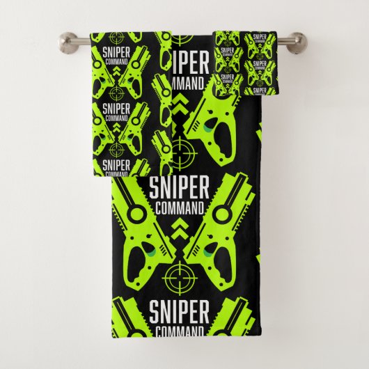 Kinder Speelgoed Pistool Battle Sniper Bad Handdoek (Insitu)