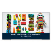 Kinder speelgoed voor kinderspeltherapie magnetisch visitekaartje (Voorkant)