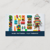 Kinder speelgoed voor kinderspeltherapie visitekaartje (Voorkant)