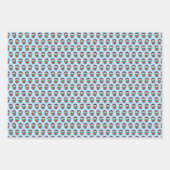 Kinder speelse pinguïns kerst inpakpapier vel (Voorkant 3)