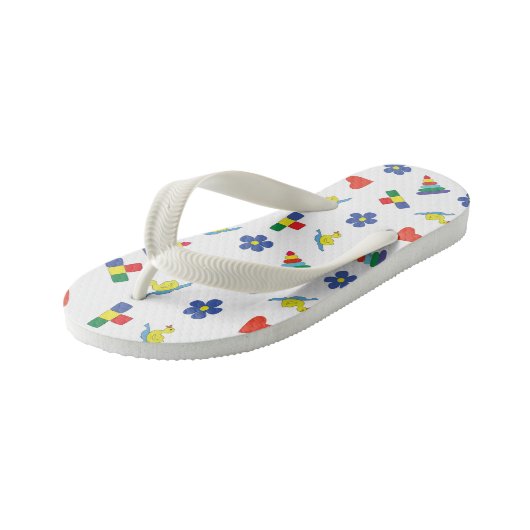 Kinder speeltjes patterend. kinder teenslippers (Schuin)