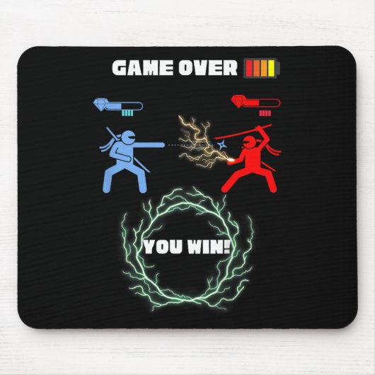Kinder spel over videogame titel muismat (Voorkant)