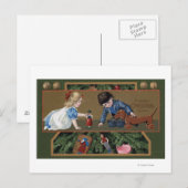 Kinder spelen met speelgoed briefkaart (Voorkant / Achterkant)