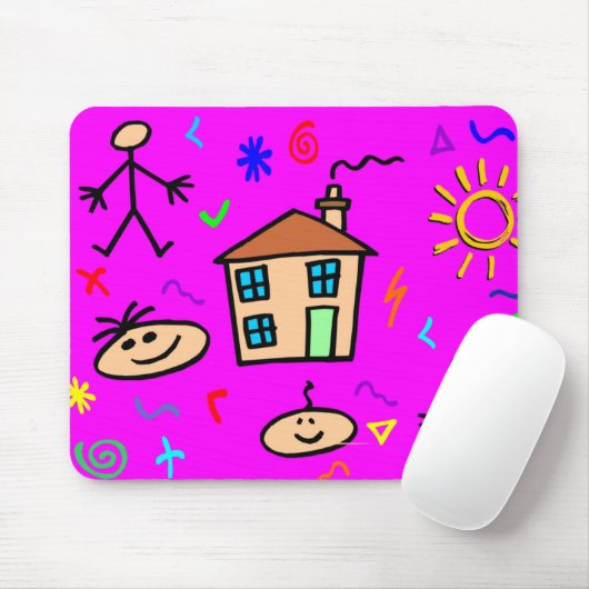 Kinder spelen muismat (Met muis)