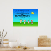 Kinder Spelen, persoonlijk Poster klaslokaal (Keuken)