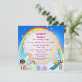 Kinder spellen in afspeelpartij kaart (Staand voorkant)