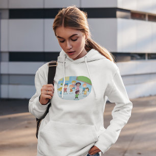 Kinder spellen in het klaslokaal hoodie