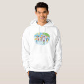 Kinder spellen in het klaslokaal hoodie (Voorkant volledig)