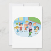 Kinder spellen in het klaslokaal kaart (Voorkant)