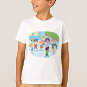 Kinder spellen in het klaslokaal t-shirt (Voorkant)