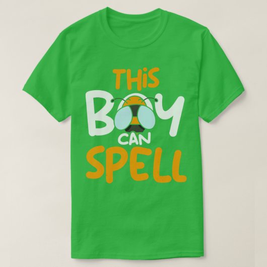Kinder Spellingspellen Word Spelling Competition S T-shirt (Design voorkant)
