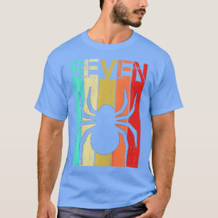 Kinder spin 7 Birthday Boy Girl Spider 7 jaar oud T-shirt