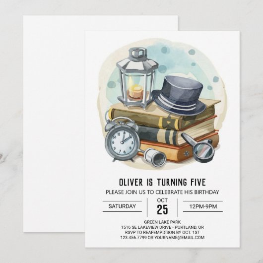 Kinder spionagebril detective Birthday Kaart (Voorkant / Achterkant)