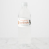 Kinder Spooktaculaire Halloween Birthday Party Waterfles Etiket (Voorkant)