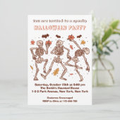 Kinder Spooky Halloween Feestuitnodiging Kaart (Staand voorkant)