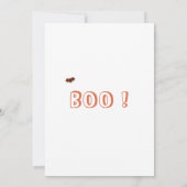 Kinder Spooky Halloween Feestuitnodiging Kaart (Achterkant)