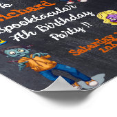 Kinder Spooky Halloween Kostuum Verjaardag Poster (Hoek)