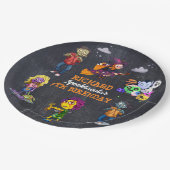 Kinder Spooky Halloween Kostuum Verjaardagspapier  Papieren Bordje (Gekanteld)