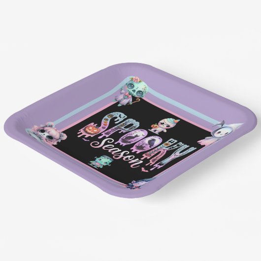 Kinder Spooky Seizoen Halloween Papier Bord (Gebogen)