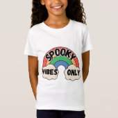 Kinder Spooky Vibes regenboog alleen peuter Hallow T-shirt (Voorkant)