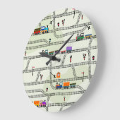 Kinder spoorweg: Grappig naadloos patroon Grote Klok (Hoek)