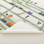 Kinder spoorweg: Grappig naadloos patroon Sherpa Deken (3/4)