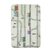 Kinder spoorwegen badmat (Voorkant Verticaal)