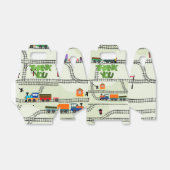 Kinder spoorwegen bedankdoosjes (Uitgevouwen)