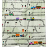 Kinder spoorwegen douchegordijn (Voorkant)