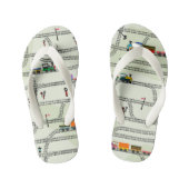 Kinder spoorwegen kinder teenslippers (Voetbed)