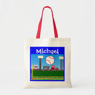 Kinder sport Aangepaste honkbal kunst Gym Bag Gift Tote Bag