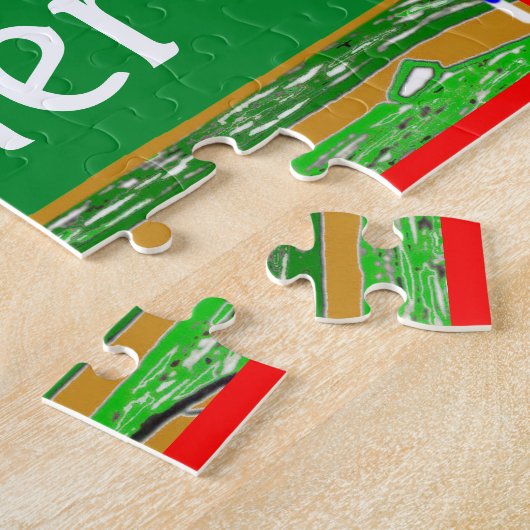 Kinder sport Baseball Puzzle Personalized Gift Legpuzzel (Zijkant)