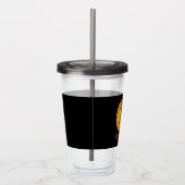 Kinder sport Basketball Athletic Personalized Blac Acryl Drinkbeker (Rechts)