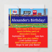 Kinder sport - Uitnodigingen van gepersonaliseerde (Achterkant)