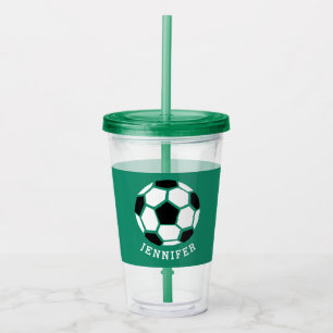 Kinder sport Voetbal Athletic Specialized Green Acryl Drinkbeker