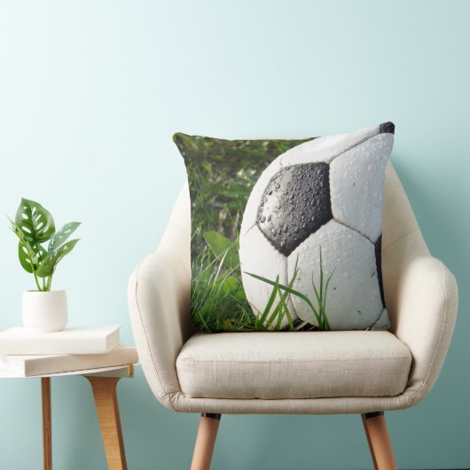 Kinder sport Voetbal Groene Grass Sofa Pillow Kussen (Stoel)